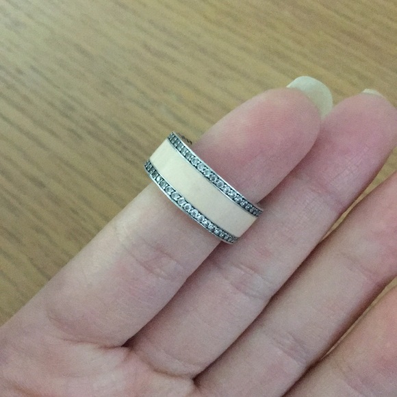 Pink Enamel Pandora Ring Band - Picture 8 of 8